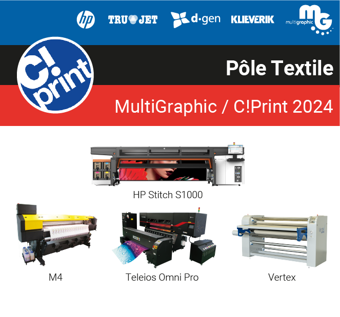 À voir sur le salon : la gamme d'imprimantes numériques à sublimation HP  Stitch - Salon C!Print